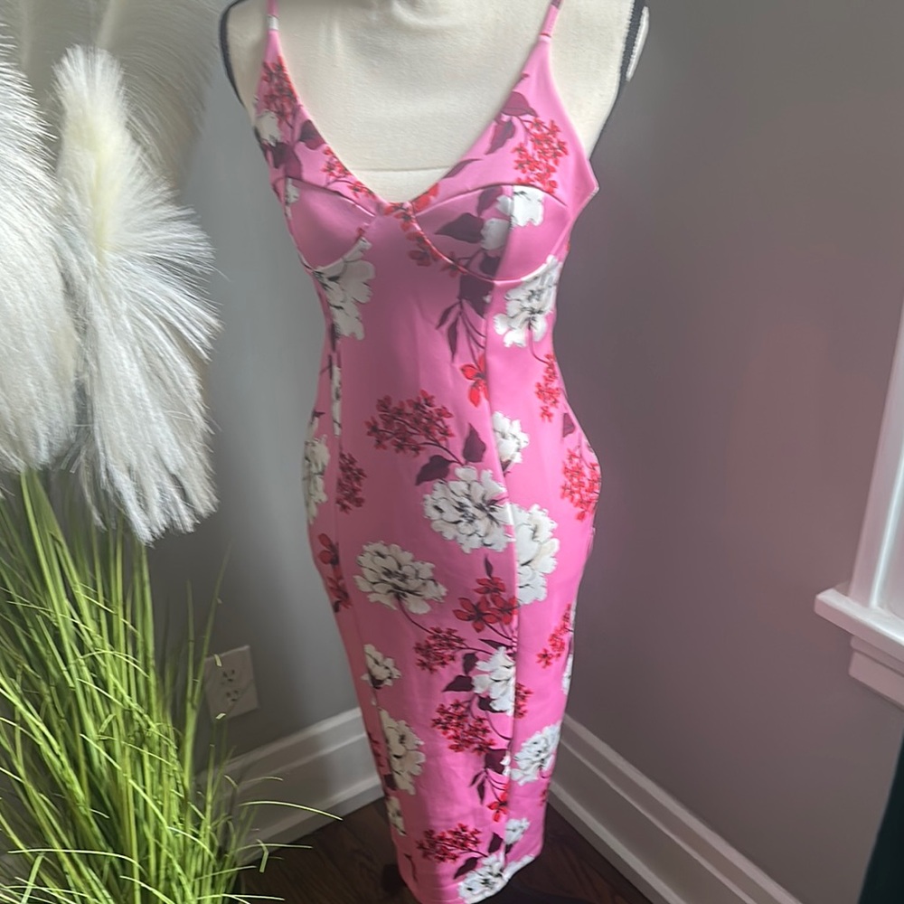 ASOS Floral Pink Dress- size 6